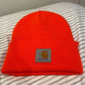 Orange carhartt Beanie